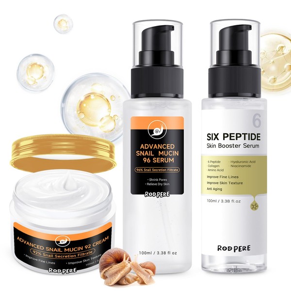 Advanced Skin Care Set With Snail 96 Mucin Power Essence,