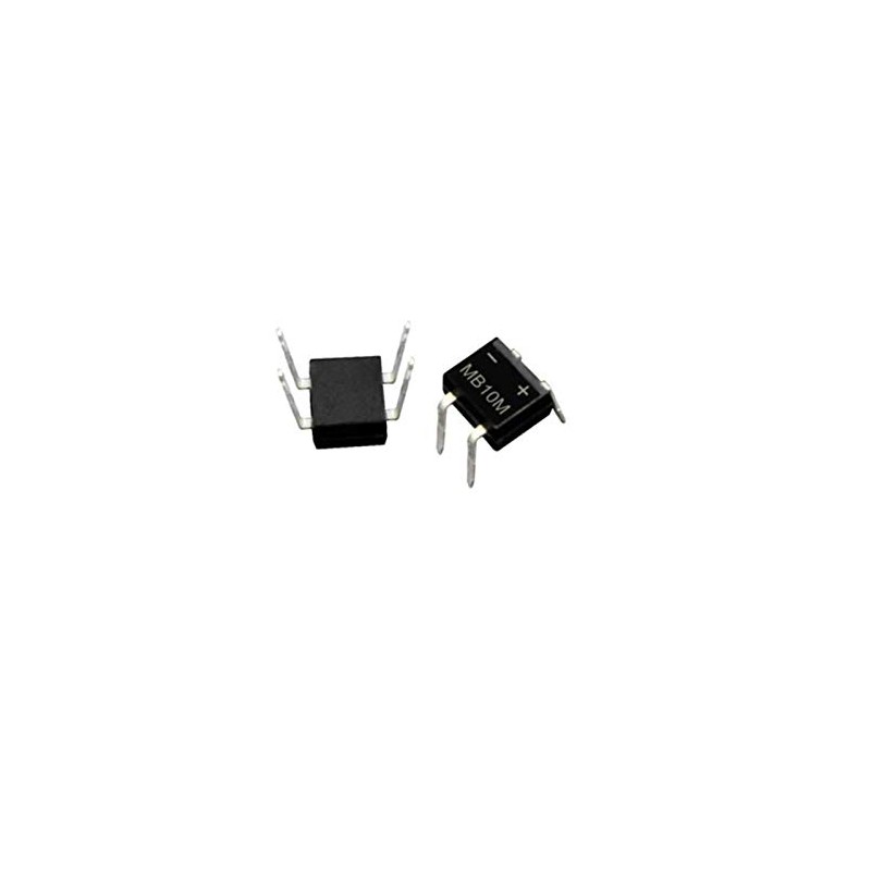 YFFSFDC 100pcs 0.5A 1000V MB10M Bridge Diode Rectifier Anti-Backflow Diode