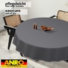 ANRO Oilcloth Tablecloth, Washable, Oilcloth, Garden Tablecloth, Outdoor, Indoor, Round,