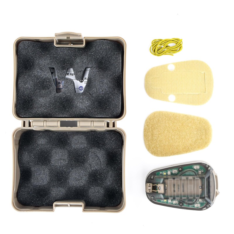 NECARL Tactical IR Helmet Light 4 Modes with Green +