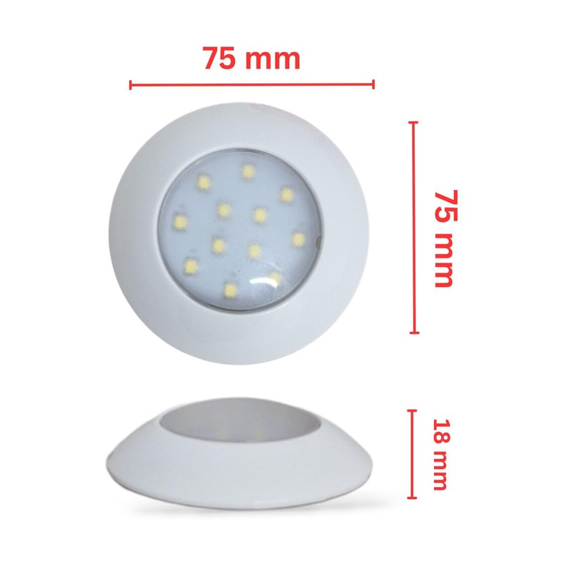 MARVIX LED 12V 24V Spot Light White 75mm Ceiling Lamp