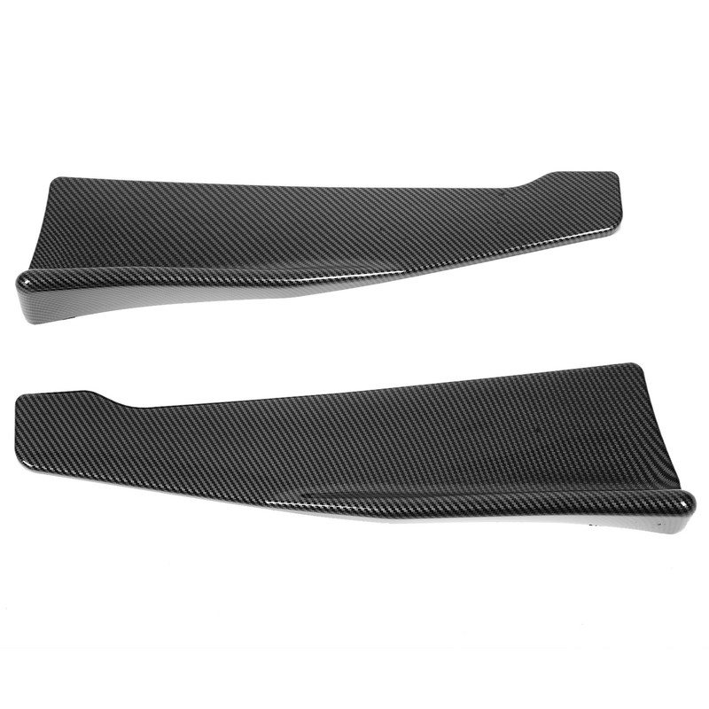 2 Pcs 35cm Rear Bumper Canard Lip Splitter Left Right