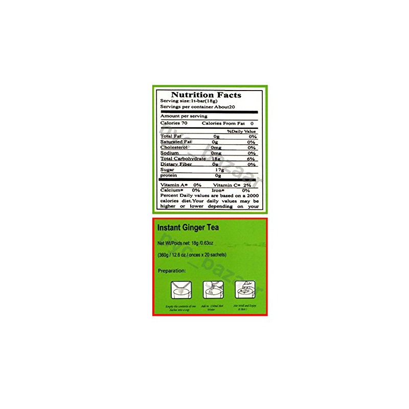 West Indian Select Honey Ginger Tea (20 Sachets) 18 G/0.63oz