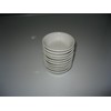 10 Pieces Long Phuong White Porcelain Soy Sauce Dish Plate