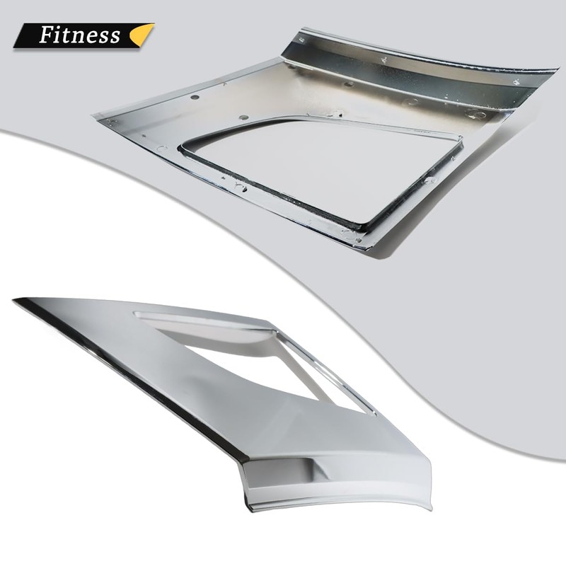 Unitedlu Side Bumper Chrome Trim with Hole For Volvo 2018-2024