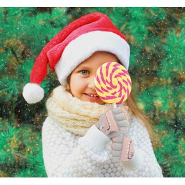 HOTKMB Kids Gloves Winter Warm Fingerless Flap Cover Gloves Soft Toddler Knitted Mittens for 3-8 Years Boys Girls Grey