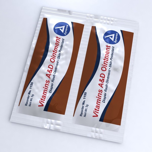Dynarex Vitamin A&D Ointment 5 Gram Foil Packs (144/Pack)