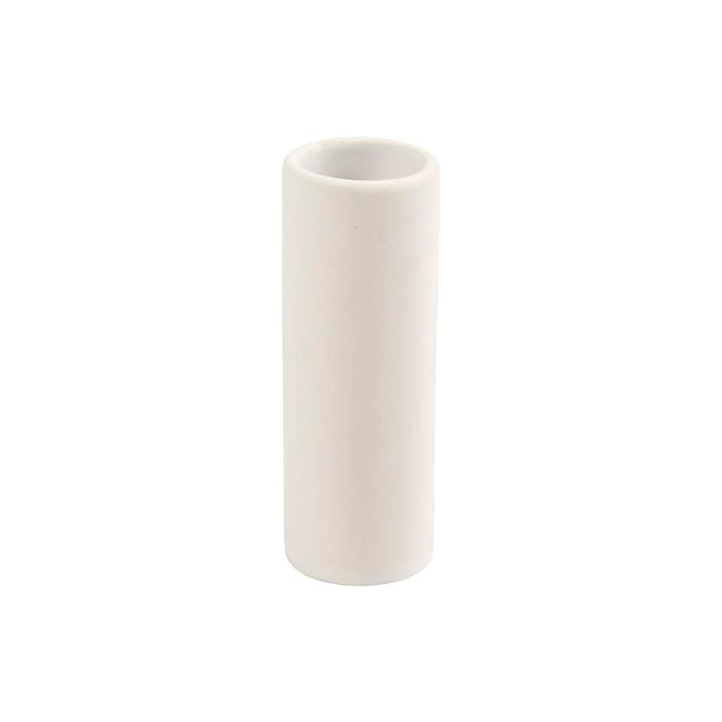 Vaso, bianco, H: 11 cm, diam 4 cm, 1 pz/