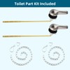 Hygie Rinse 2PCS Universal Metal Toilet Handle Replacement Kit Front