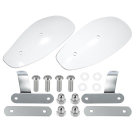 Motoforti 1 Pair 10mm Hole Dia Motorcycle Handguard Protector Transparent
