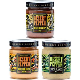 Dessert Pepper 3 Pack Variety (Queso Blanco/Chile Con Queso/Black Bean)