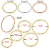 AZARIO LONDON 14K Yellow Gold 22 Gauge - 8MM Diameter