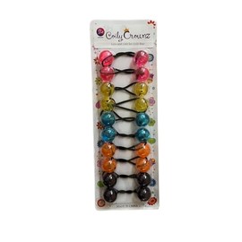 Hair accessories for Girls, Hair ballies, Ponytail holder, Hair elastics, bubbles, and accessories (Pink, Yellow, Blue, Orange, Purple)