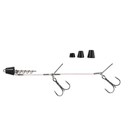 Balzer Shirasu Screw Pike System with Changing Weights - Screw Head, Length/Hook Size: 14 cm/Size 1/0, Colour: Matte Black