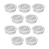 10Pcs Round Soffit Vent 50mm (2 inch) Grey, Plastic Ventilation