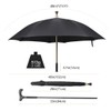 Walking Cane Umbrella 2-in-1 Windproof Walking Sticks Crutch Umbrella,Heavy Duty