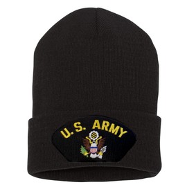 TOP HEADWEAR Mens Womens US Army United States Military Beanie, Logo