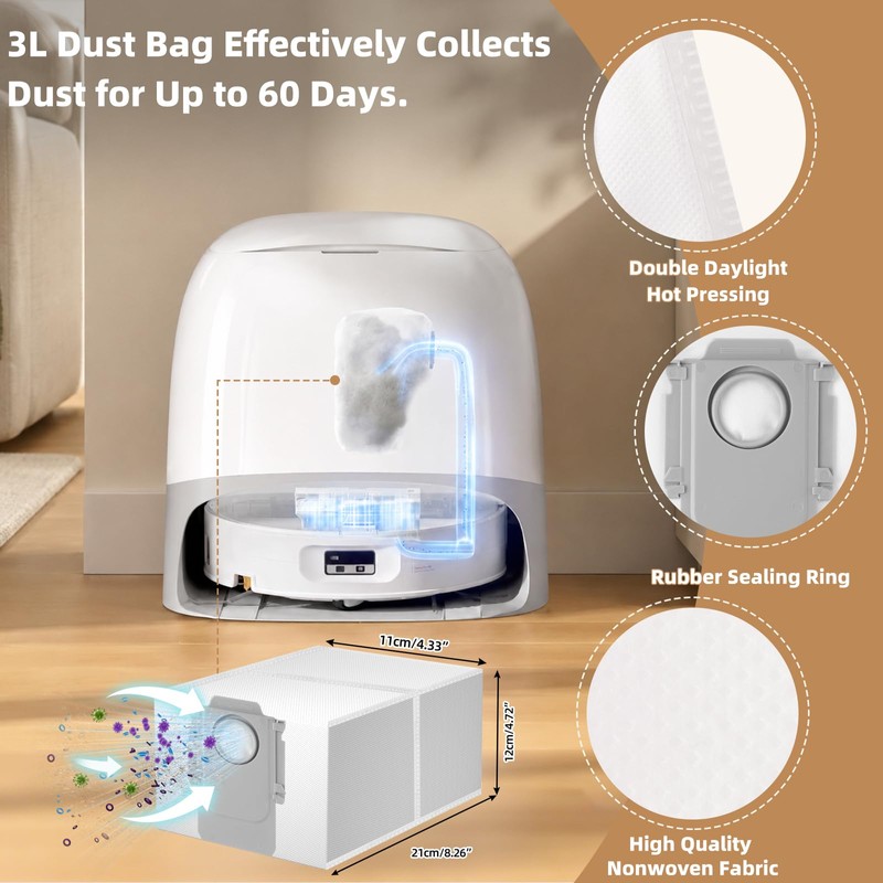 EOVWAEO 24 Pack Accessories Kit for Roborock Qrevo Curv 2