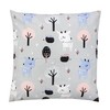 TupTam Children's Cushion Cover Decorative Patterned Deer/Hedgehog/Grey, Size: 40 x