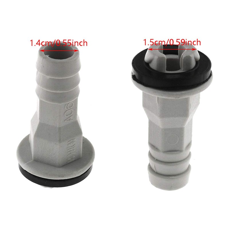 DGZZI Drain Straight Connector 2PCS 3/5 Inch 15mm AC Drain