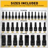 36-Piece One-Piece Hex Bit Socket Set includes Socket Adapter, 1/4",