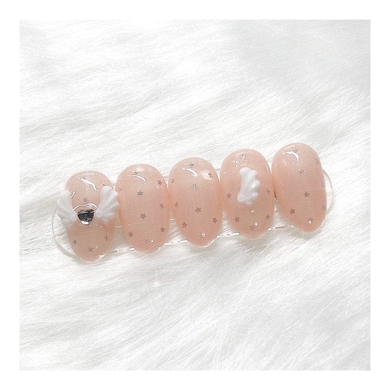 [Handmade Nail Tips] Angel Core Nail Tips - Stiletto /