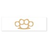 CafePress Brass Knuckles Bumper Sticker 10"x3" Rectangle Bumper Sticker Car
