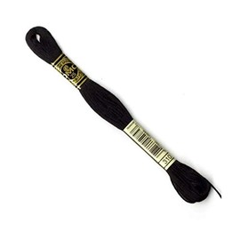 DMC Hilo de bordado de algodón trenzado 310 – por madeja