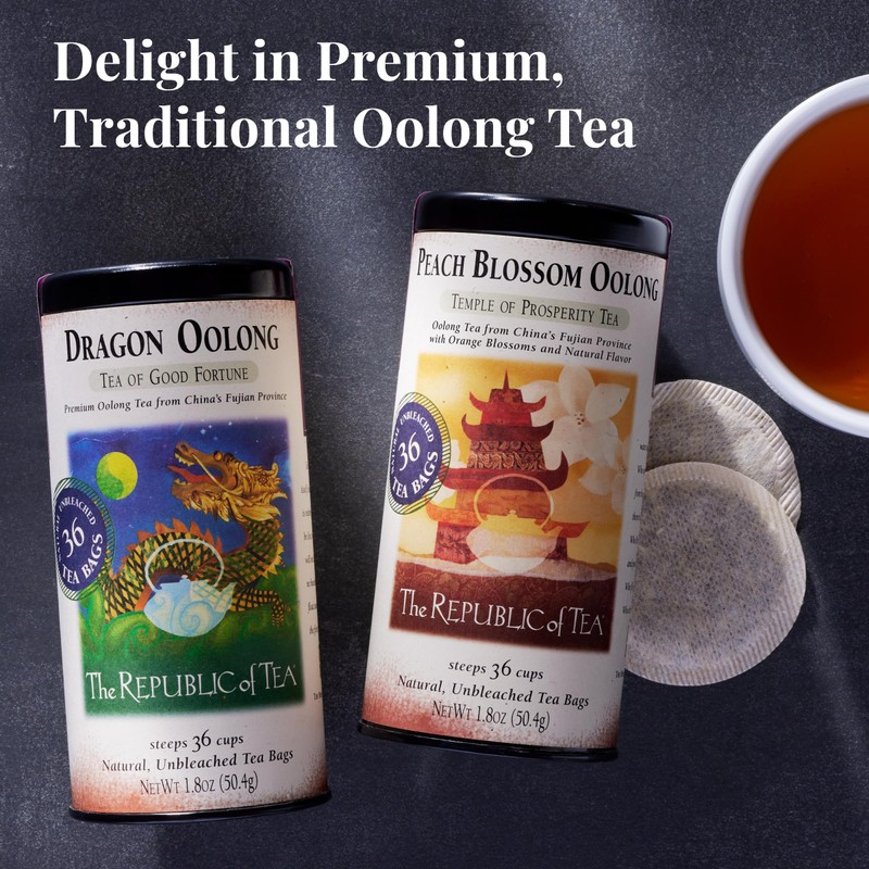 The Republic of Tea - Dragon Oolong Tea Tin, 36