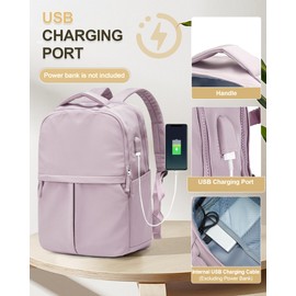 suratio Laptop Backpack for Women Mochilas Para Mujer Gym Work Teacher Backpack for Men Lightweight Commuter Backpack with Laptop Compartment Large Travel Backpack Casual Daypack Backpacks Purple