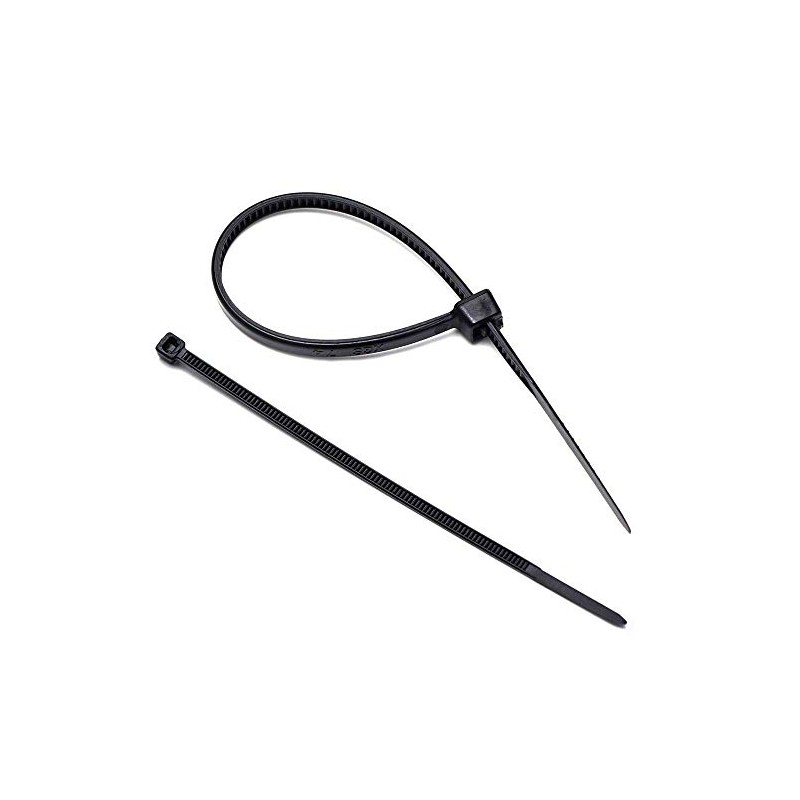EXCALIBUR - 100 Pack - Heavy Duty Black Cable Tie