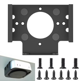 Mac Mini M4 Stand, VESA Mount for Mac Mini M4/Mac Mini M4 Pro, Carbon Steel Bracket Wall Mount/Desk Mount/Monitor Mount, Ventilation Heat Dissipation, Space-Saving (Black)