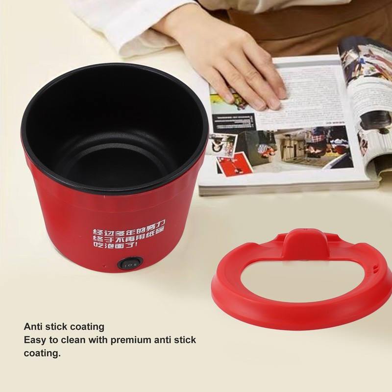 Electric Pot Multifunctional Portable 1.2L 450W Even Heating Anti Stick