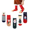 PTBWS Christmas Socks Pack of 5, Christmas Stocking, Cuddly Socks