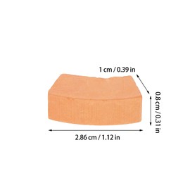 Angoily 30 Pieces Mini Red Wall Bricks Model Miniature Bricks Small Bricks Craft Fake Bricks for DIY Dollhouse Landscaping Fairy Garden