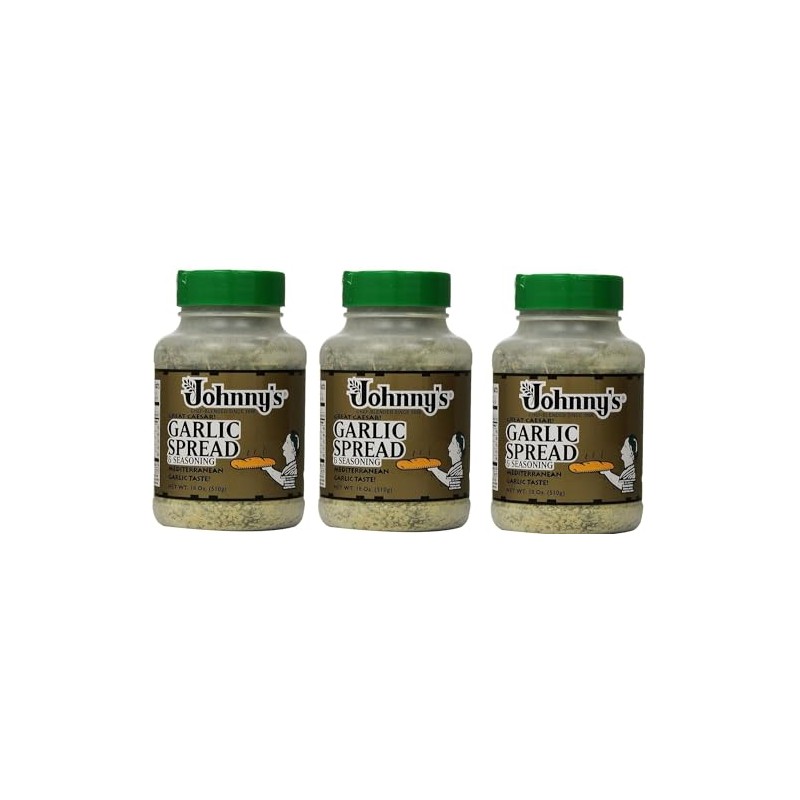 Johnnys Garlic Spread and Seasoning MaDOBD, 3Pack (18 Ounce)