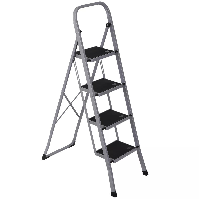 SEGAWE 4 Step Ladder Folding Step Stool with Wide Anti-Slip