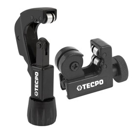 TECPO Pipe Cutter Set with Deburrer, 3-32 mm, Universal Pipe Separator, Pipe Cutter for Cutting Metals such as Aluminium, Copper, Plastics, PVC and PEX Pipe