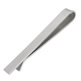 Xrkuu Tie Clip for Men, Matte Silver Tie Clip Tie Pins for Men, Classic Simple Stainless Steel Tie Bar Tie Pin for Wedding Anniversary Business and Daily Life