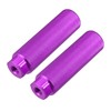 X AUTOHAUX Pair Rear Foot Pegs Footrests Purple for Bicycle