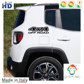 4x4 SUV Offroad Sticker – Shapes Kit Pack – 2 Pieces – Car Motorcycle – Various Sizes 15 20 25 30 cm – Made in Italy (15 x 5 cm, Fuchsia)