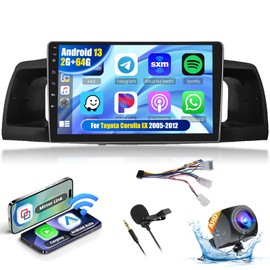 Realdio Android Car Stereo for Toyota Corolla EX 2005 2006 2007 2008 2009 2010 2011 2012 with CarPlay Android Auto 26UI 2GB+64GB