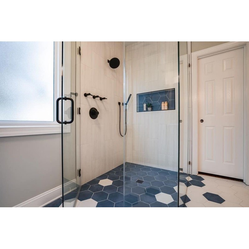 Square Wall Elbow for Hand Held Shower, Matte Black