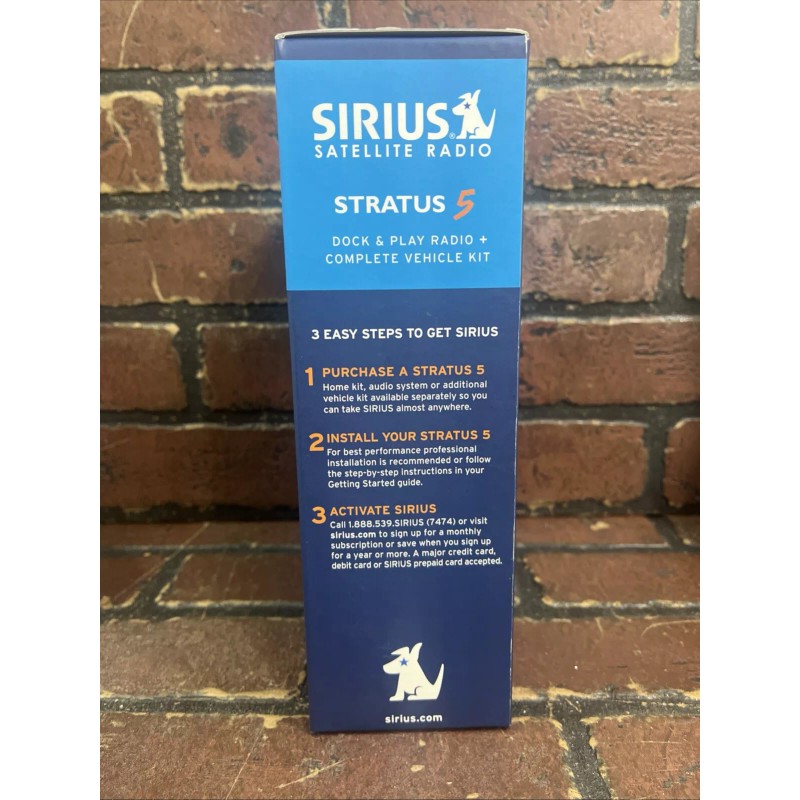 Sirius Dock Play + Complete Vehicle Kit Satellite Stratus 5