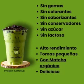 Matcha Latte Orgánico Sin Azúcar 250g  Organic Matcha Latte Powder, Sugar Free                                                                        