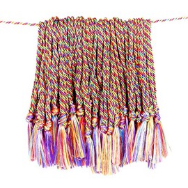 Tassel Depot 100 Floss Bookmark Tassels - Rainbow