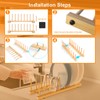 Mukylar Bamboo Dish Drying Rack for Kitchen Organizer-Sturdy Plate Rack