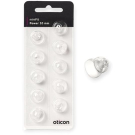 Minifit Power 10mm Large Domes Hearing Aid Domes, 1 Pack/10 Total