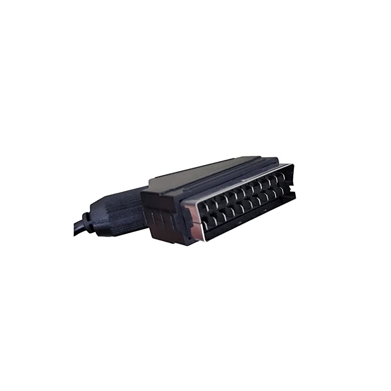 Cable de cobre desnudo RGB Scart AV de 180 cm,