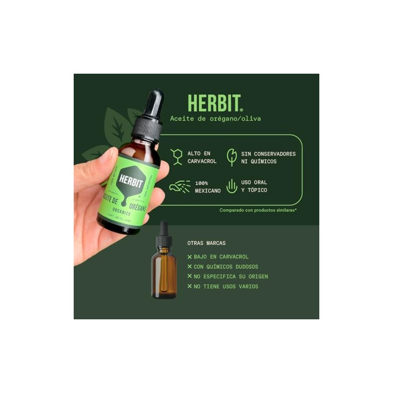 Aceite de Orégano Orgánico 80% Carvacrol – Frasco 30 ml